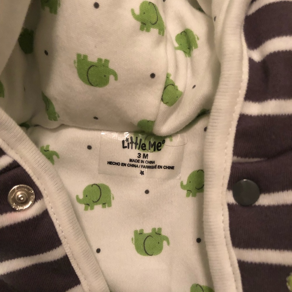 NWOT Little Me unisex outfit.  0-3 month size - Picture 2 of 7